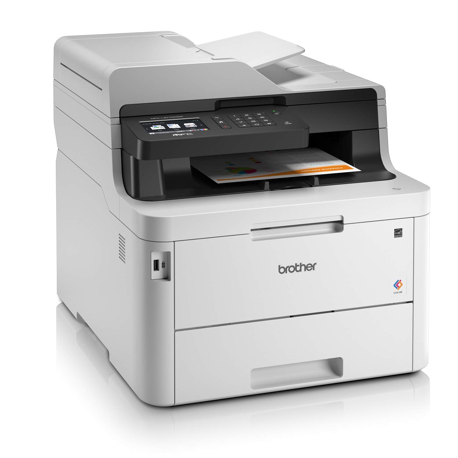 Brother MFC-L3770CDW WLAN çok amaçlı cihaz (USB, 2.0, 512 MB, 800